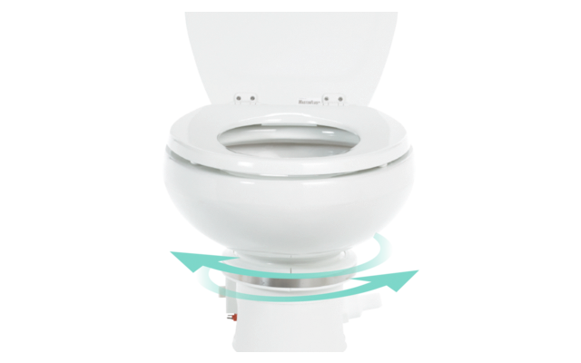Dometic MasterFlush MF 7120 Toilettes électriques à hacher avec chasse d'eau fraîche hauteur standard 12 V