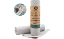 Chinchilla Washable Kitchen Towel Gray Wood Cellulose and Cotton