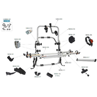 Fiamma montagekit geschikt voor Carry Bike rugzak - Fiamma onderdeelnummer 98656-316