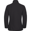 Schwarzer Pullover von hinten, mit langem Arm und hohem Kragen
