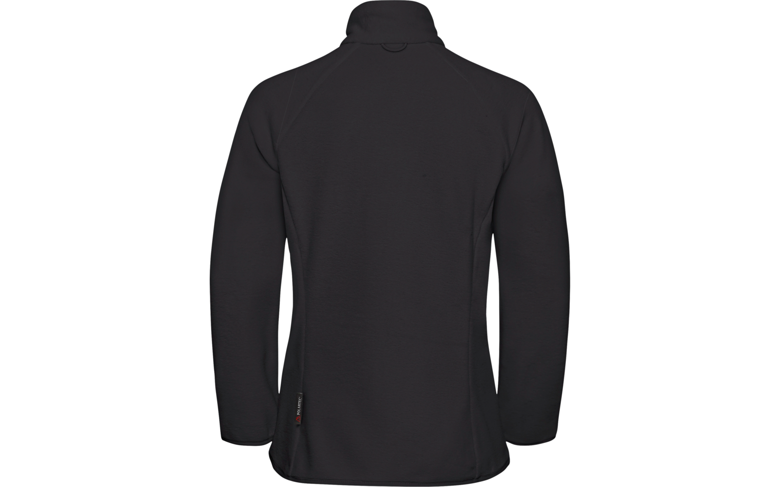 Schwarzer Pullover von hinten