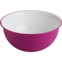Omada Salatschüssel 20 cm 1,7 Liter weiß fuchsia