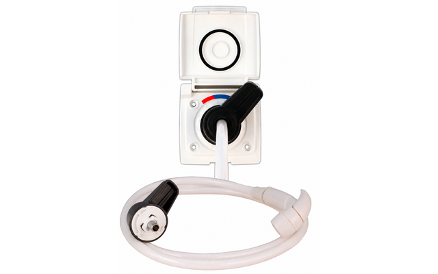Image du produit Lilie 16088 externer Duschanschluss mit Wassersteckdose wei&szlig; 1