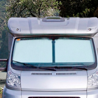 Remis Occultation avant REMIfront III / Mercedes Sprinter 2013 - 2018 / vertical / Code capteur LA1 / JP4 / JP2 / Cadre gris / Plissé gris clair