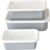 HoneyWare enamel food storage box M 0.74 liters light gray