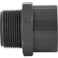 Lilie fitting 50 / 40mm 1 1/4 inch met dubbele O-ring insteeksysteem voor buizen