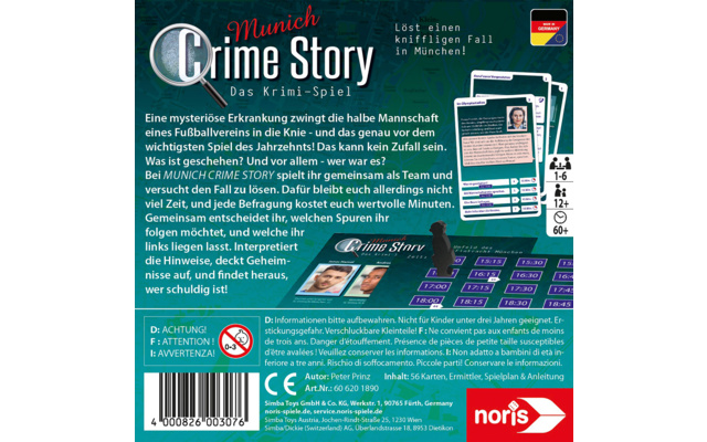 Zoch Crime Story Jeu de cartes policier Munich dès 12 ans