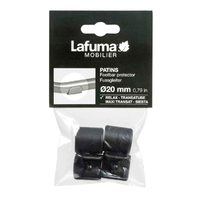 Lafuma voetbeschermers voor relaxfauteuil RT2 &Oslash; 20 mm 4 stuks zwart