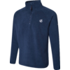 Dunkelblauer Herrenpullover mit Reißverschluss und Stehkragen