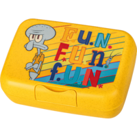 Koziol Candy L SpongeBob Squidward Lunchbox mit Trennschale 19 x 13,5 x 6,5 cm organic honey yellow
