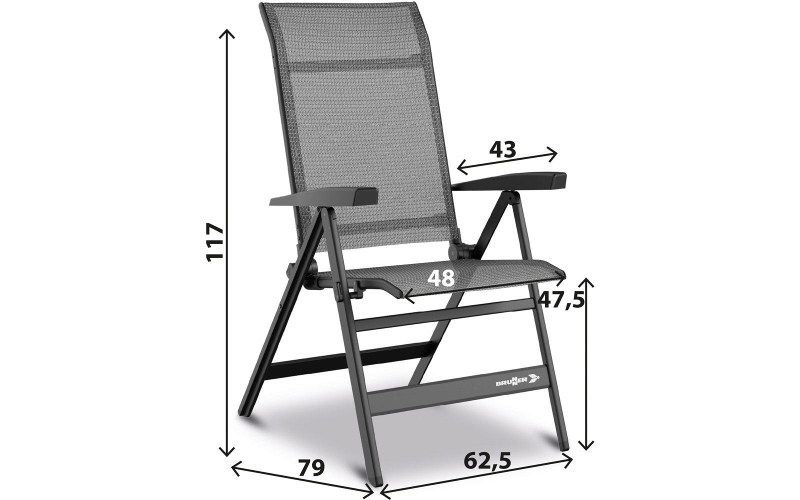 Produktbild Brunner Travelounger Air M Campingstuhl klappbar 1