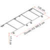 Sistema de barras de techo Fiamma Roof Rail para Ducato H3