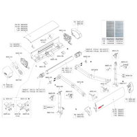 Glissi&egrave;re de cache frontal pour F65, article n&deg; 98655-453 Fiamma