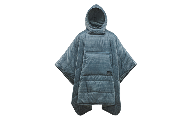 Thermarest Honcho Poncho 2in1 Blanket 142 x 200 cm Blue Woven Print