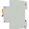 Boîtier en plastique blanc rectangulaire avec quatre vis dorées visibles, petites pièces en plastique jaune et rouge à gauche, quelques traces de saleté