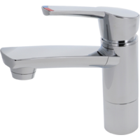 Comet COMO &eacute;&eacute;ngreepsmengkraan 17 cm hoog met 12 cm uitloop in chroom