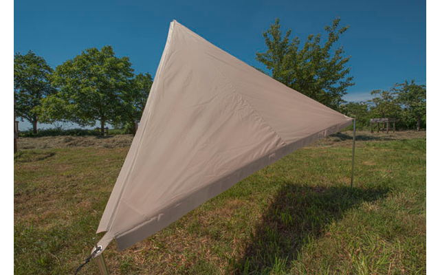 Bent Zip-Protect Canvas Single Connectable Awning 250 x 250 x 250 cm Oker