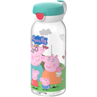 Mepal Campus Kinder-Trinkflasche mit Klappdeckel auslaufsicher 600 ml Peppa Pig