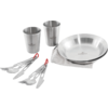 Robens Sierra Steel Meal Set Set de vaisselle 10 pièces avec assiettes / gobelets / couverts