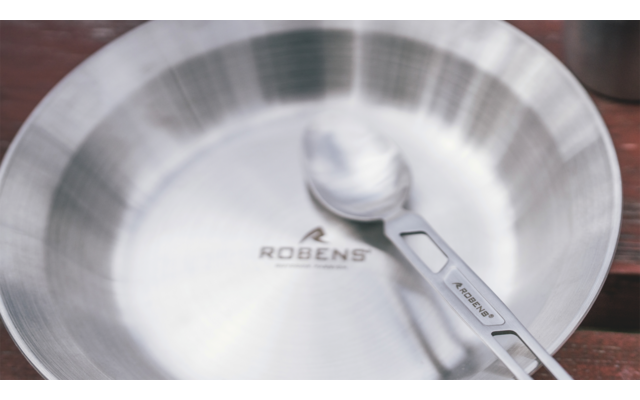 Robens Sierra Steel Meal Set Geschirr-Set 10 teilig mit Tellern / Bechern / Besteck