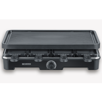 Severin RG 9670 Gril &agrave; raclette 1400 W noir pour 8 personnes