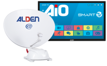 205692 436937 100434 - Alden satellite system AS2@ 60 SKEW / GPS Ultrawhite incl. A.I.O. SMART TV