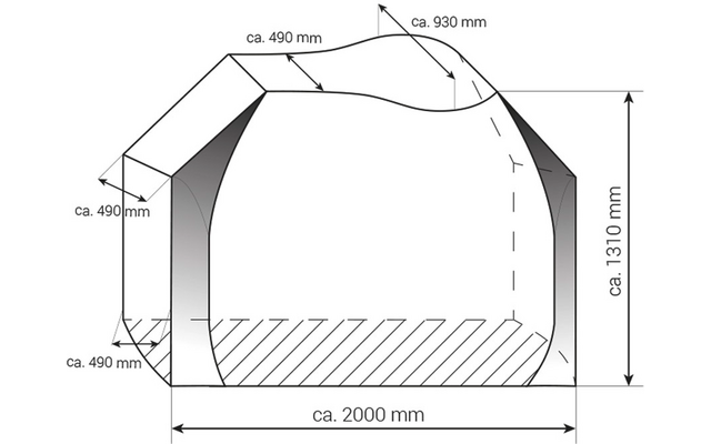 Produktbild Hindermann Universal Blackline Fahrradschutzh&uuml;lle f&uuml;r Deichsel- /Kupplungstr&auml;ger 1