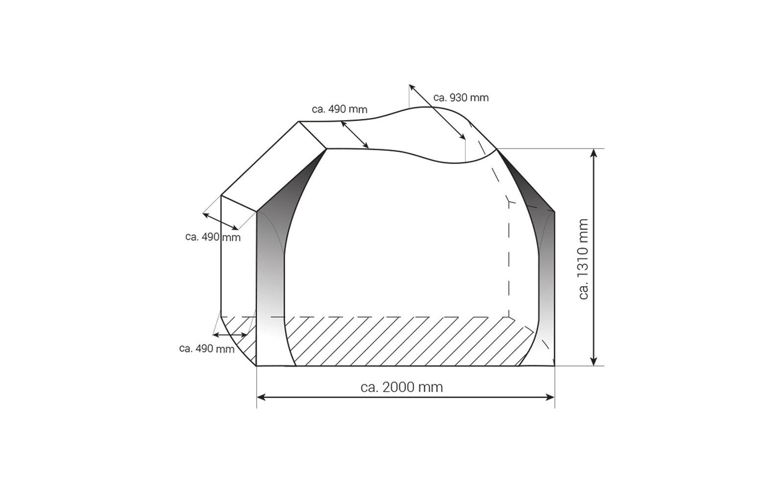 Produktbild Hindermann Universal Blackline Fahrradschutzh&uuml;lle f&uuml;r Deichsel- /Kupplungstr&auml;ger 1