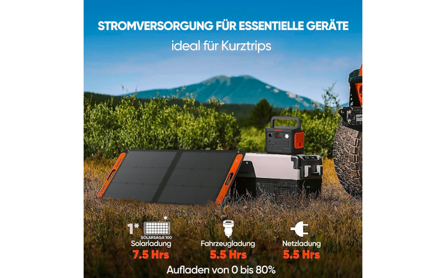 Produktbild Jackery SolarSaga Faltbares Solarmodul 1