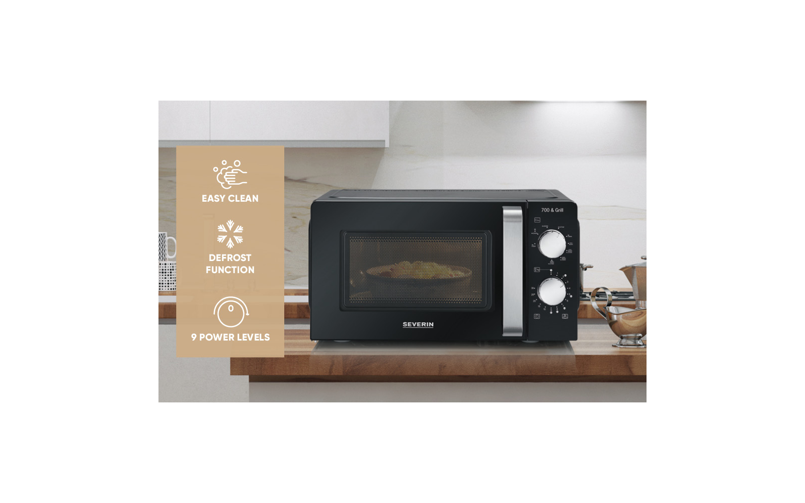 Produktbild Severin MW 7781 Mikrowelle mit Grillfunktion 17 Liter 1
