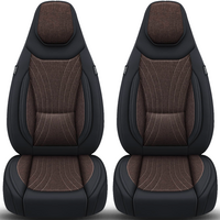 Bremer Sitzbez&uuml;ge Wohnmobil Schonbez&uuml;ge C-Serie 2 St&uuml;ck f&uuml;r Fiat Ducato / Jumper / Boxer braun/schwarz