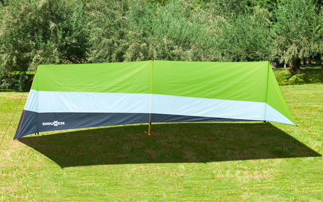 Brunner Laola windscherm 400 / 520 x 115 cm groen/grijs/wit