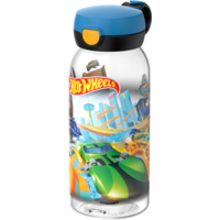 Mepal Campus Kinder-Trinkflasche mit Klappdeckel auslaufsicher 600 ml Hot Wheels