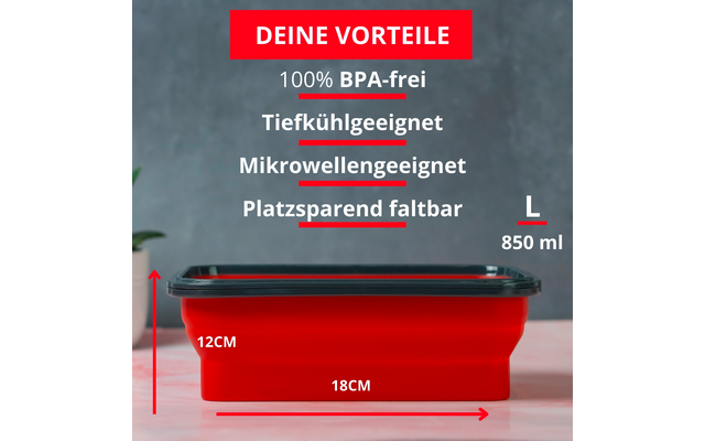 Produktbild Westmark faltbare Frischhaltedose eckig 1