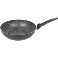Bo-Camp Turn wok pan with folding handle 28 cm black