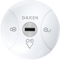 Daken Locks Saturn GO autoslot, set van 2, wit