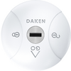Kleine productafbeelding Daken Locks Saturn GO autoslot, set van 2 stuks  1