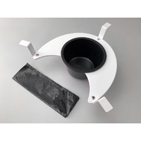 Flexaport scheidingswc-inlegset geschikt voor Tecma Silence Plus 2G wit/mat acryl met 50 zakjes geurdicht incl. foliesealer 15 cm