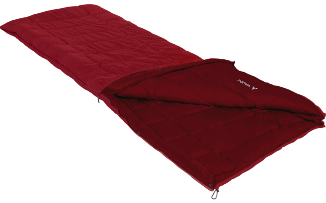 Vaude Navajo 500 S SYN synthetic fiber blanket sleeping bag 200 x 75 cm dark indian red