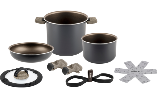 Produktbild Brunner Torralta Spacemaster Kochtopfset Aluminium stapelbar 1