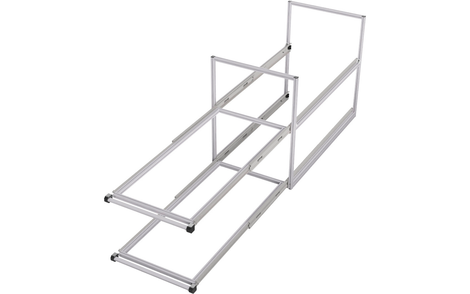 Produktbild SYS-RACK Kastenwagen Heckauszug Regal-System mit 90 cm Teleskopvollausz&uuml;gen 1