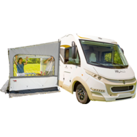 Fiamma Side W Shade F45/F80s Seitenwand f&uuml;r Markise F45S-F45L / F80S-F80L H&ouml;he 225&ndash;280 cm links