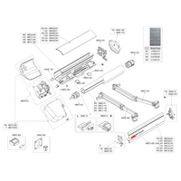 Fiamma Arm links f&uuml;r Markise F45eagle 350-450 / F65eagle 319-400 - Fiamma Ersatzteilnummer 98655-992