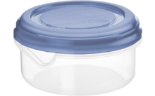 Rotho refrigerator box round / flat Rondo 0.4 liters horizon blue