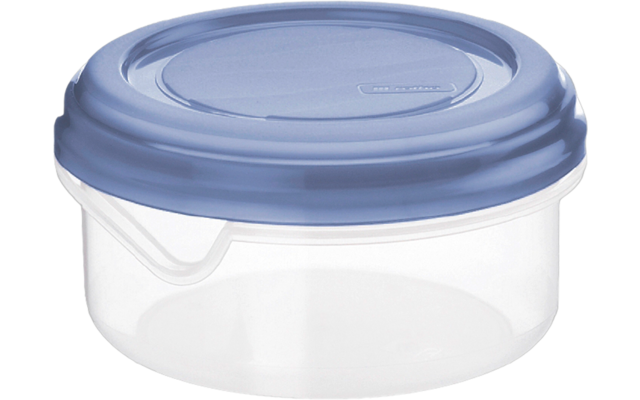 Rotho refrigerator box round / flat Rondo 0.4 liters horizon blue