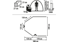 Berger Garda Reisevorzelt für Wohnwagen