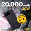Aqiila Powerbird Powerbank 20 W 20000 mAh schwarz