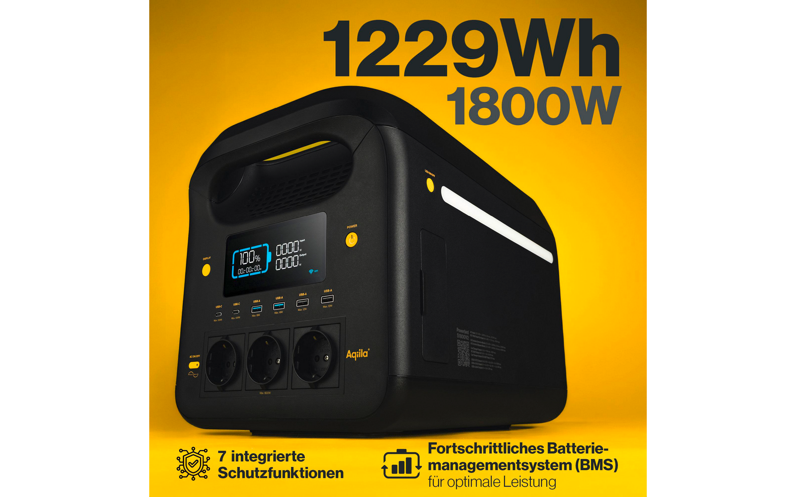 Produktbild Aqiila Powerbird S1800V2 Powerstation 1800 W 1229 Wh 1