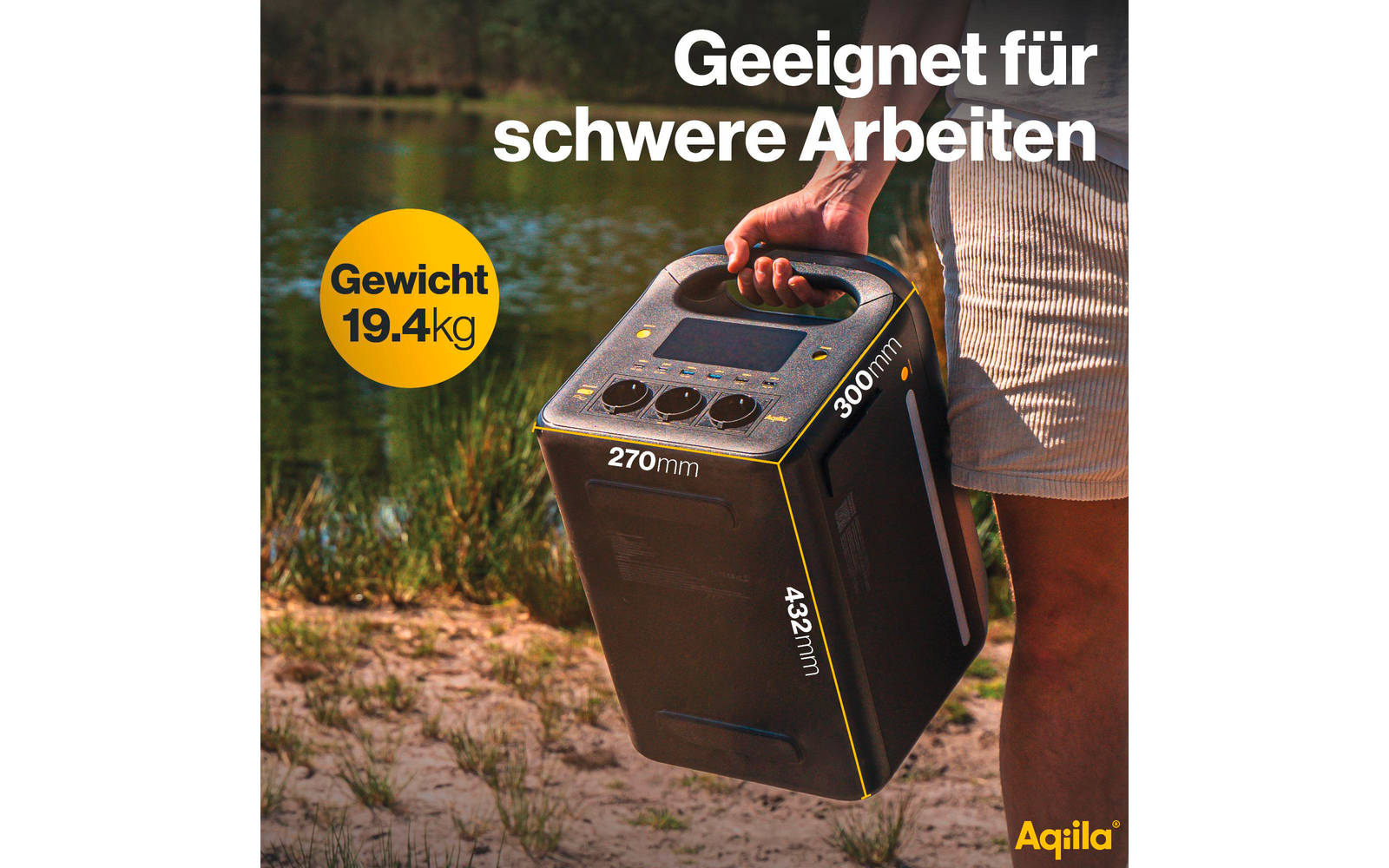 Produktbild Aqiila Powerbird S1800V2 Powerstation 1800 W 1229 Wh 1