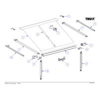 RH EXTENDER RAFTER ARM ASSY TO1200